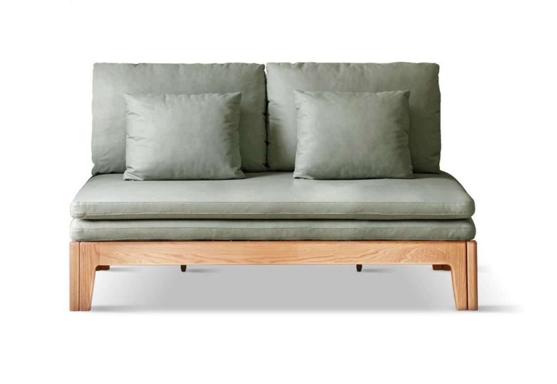 Sofa bed oak solid wood+