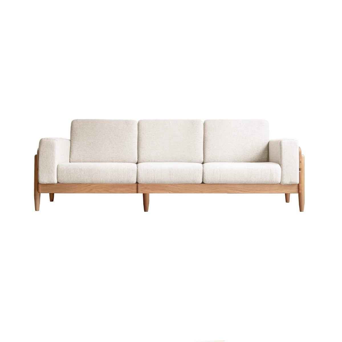 Ash Solid Wood Fabric Sofa.