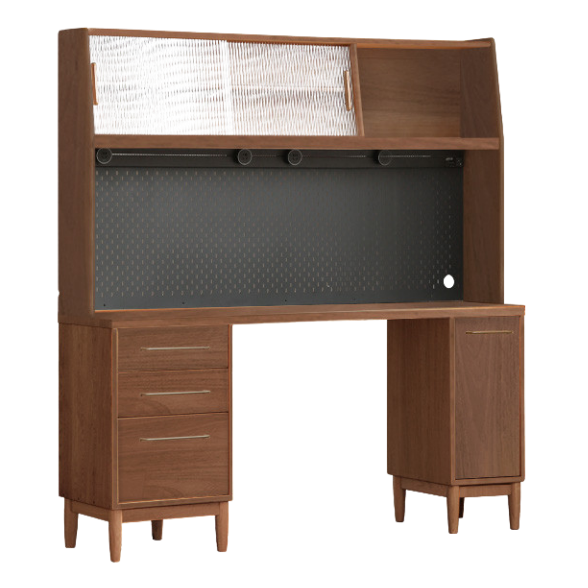 Cherry, Oak Solid Wood, Solid RubberWood Japanese Style Buffet Cabinet