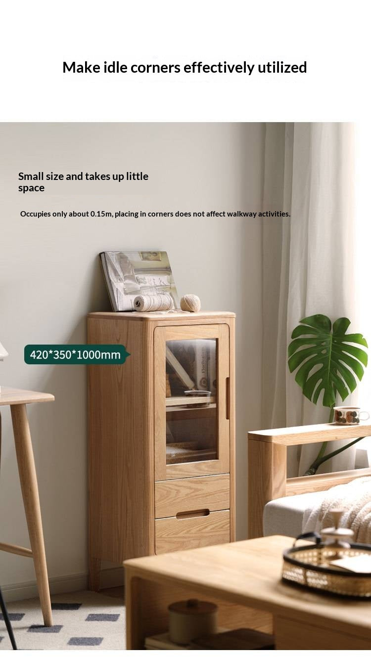 Oak Solid Wood Nordic Side Cabinet
