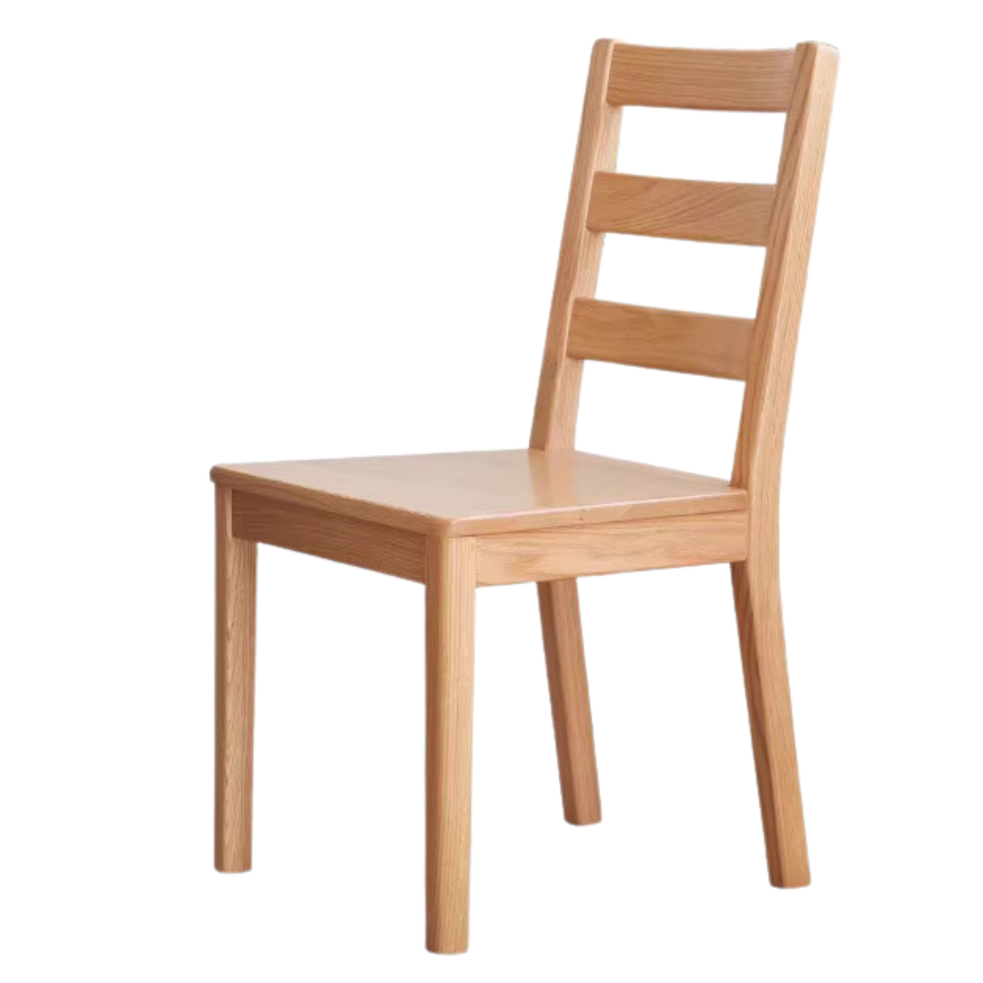 4 pcs set Oak, Beech, Rubberwood Solid Wood - Dining Chair