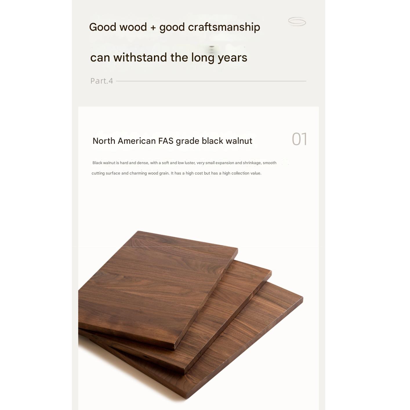 Black Walnut Solid Wood Italian Light Luxury Floor TV Cabinet.