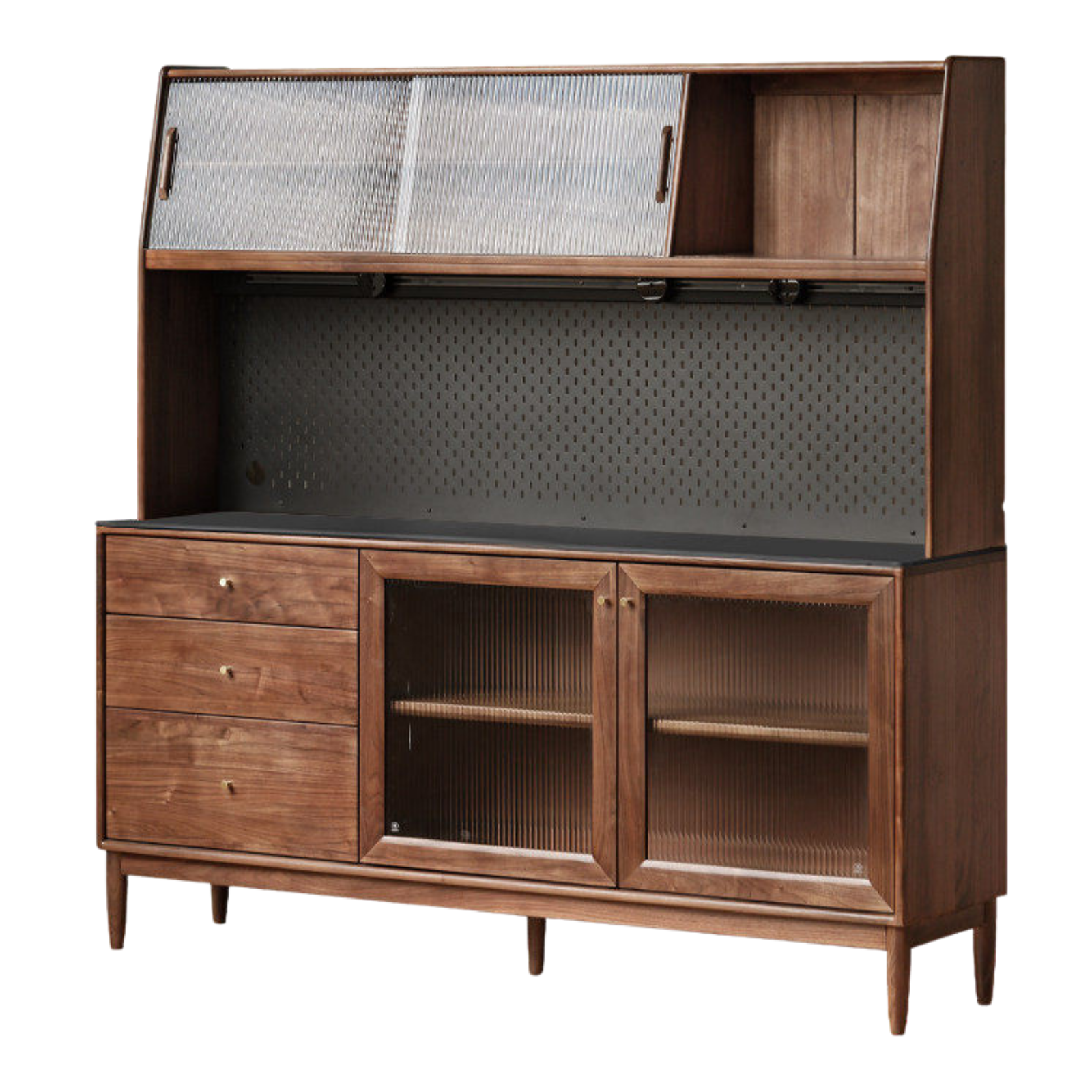 Black Walnut , South American Walnut, Catalpa Solid Wood Sideboard, Buffet Cabinet