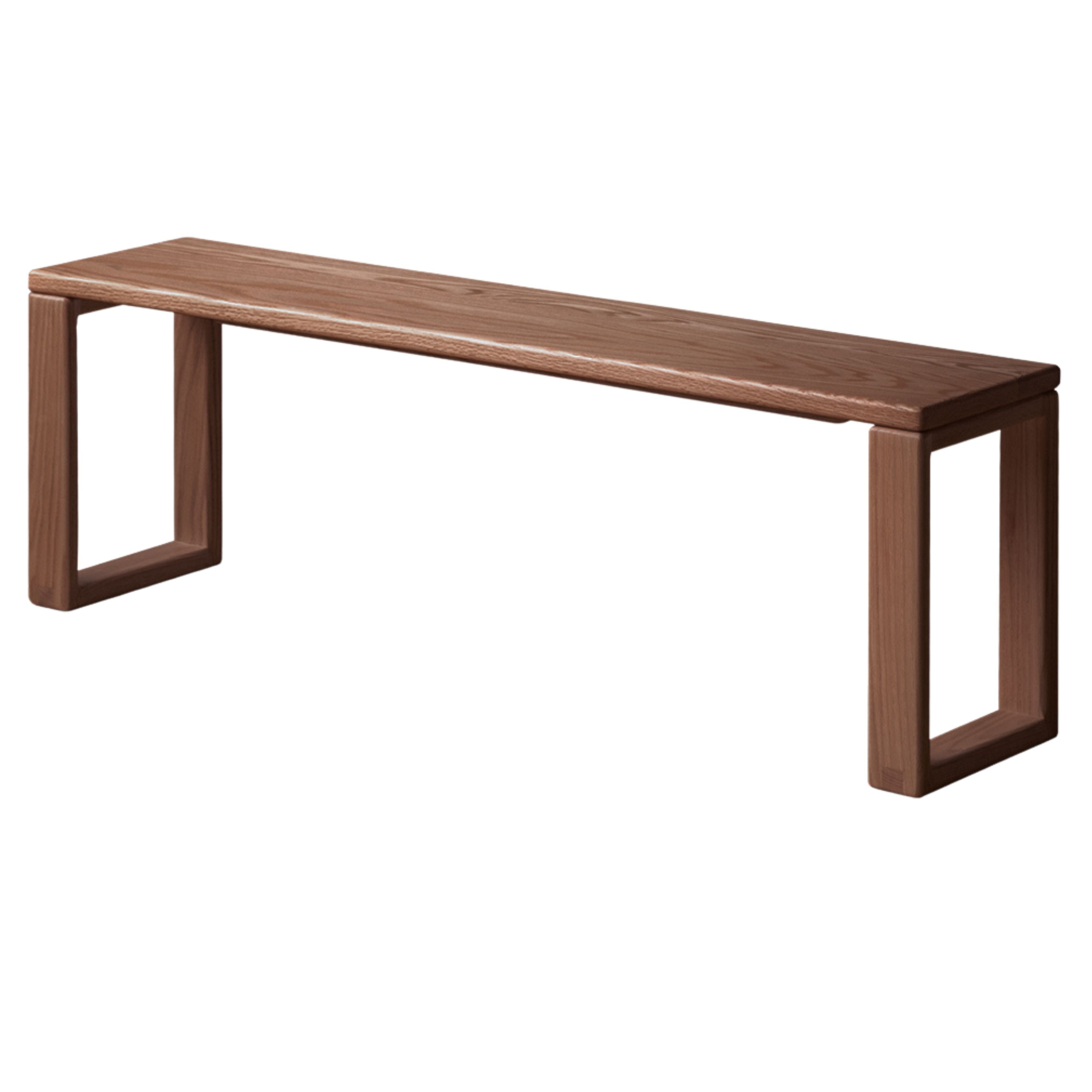Black Walnut, Oak, Ash Solid Wood Long Bench