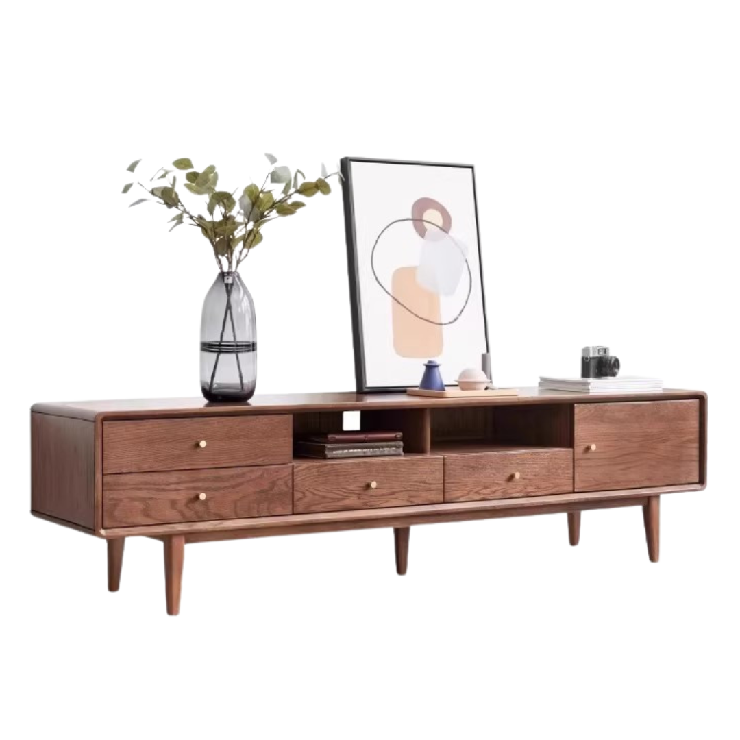 Oak Solid Wood TV Stand.
