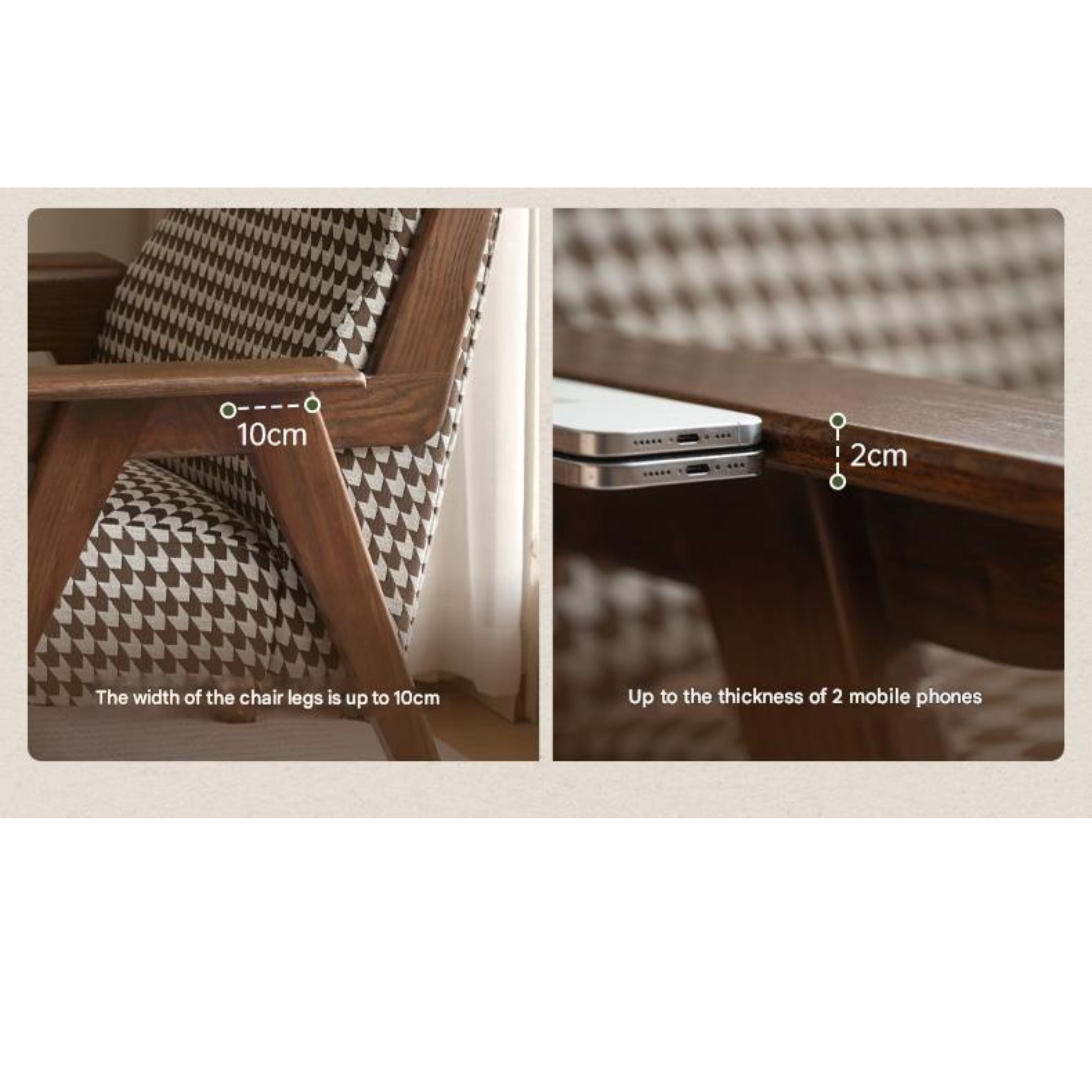 Oak Solid Wood Retro Armchair