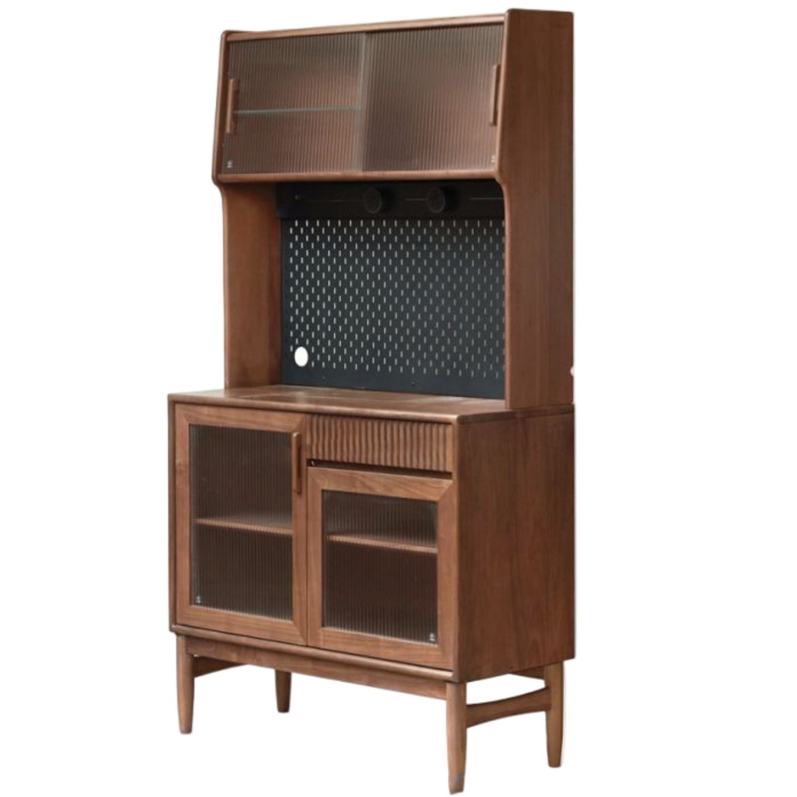 Black Walnut, Oak, South American Walnut Light Luxury Tableside Cabinet