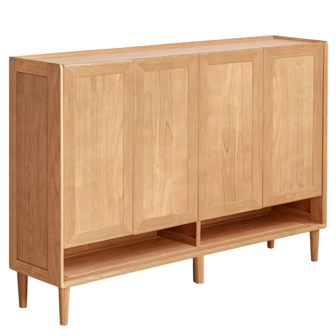 Oak, Solid Rubber Wood Shoe Cabinet