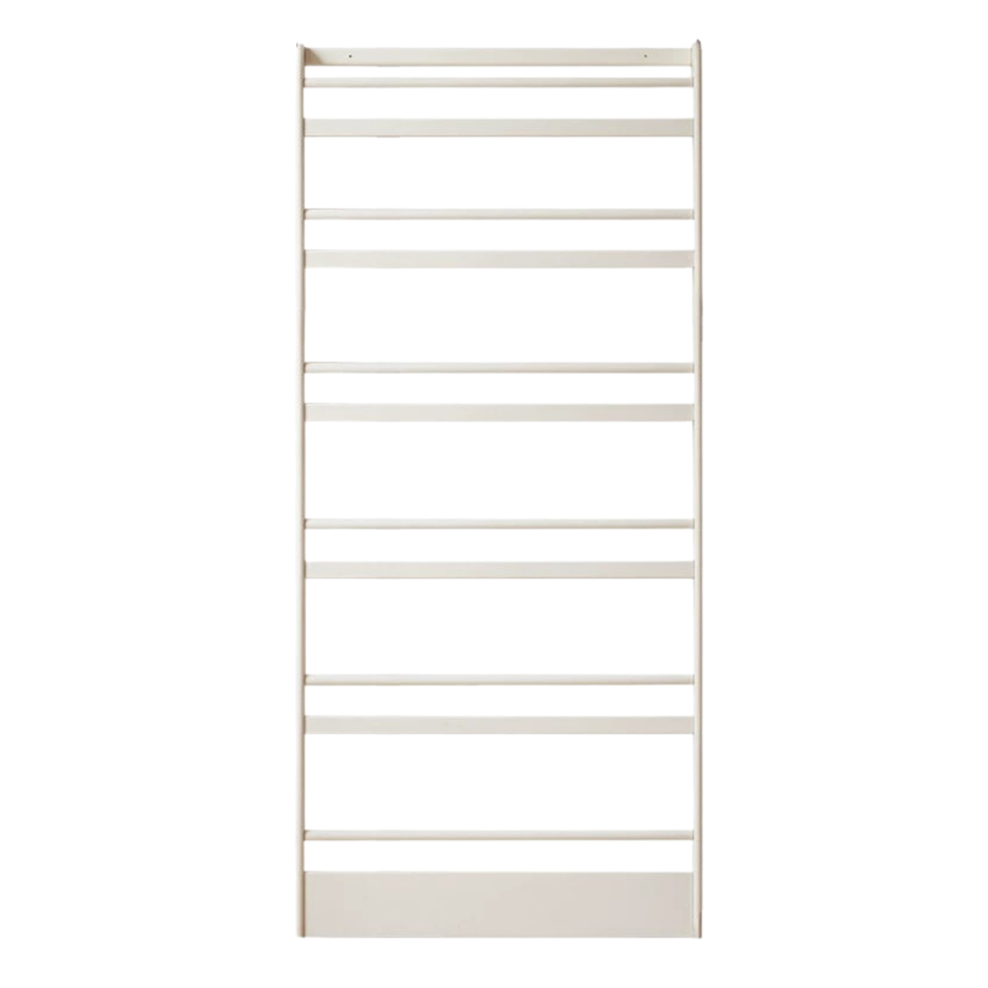 Solid RubberWood Cream Style Corner Bookshelf