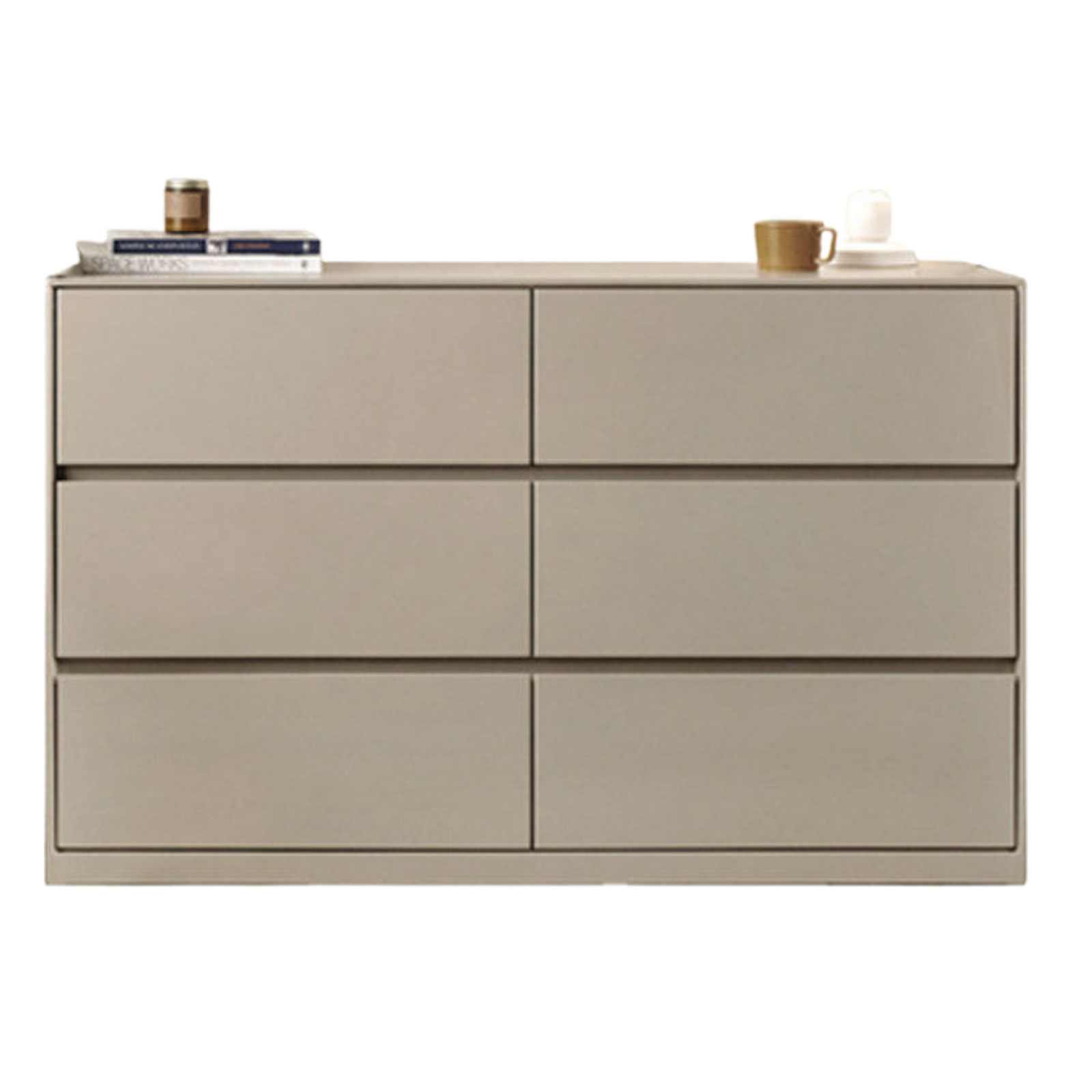 Tulipwood Solid Wood, Solid RubberWood Light Luxury Six-Drawer Chest