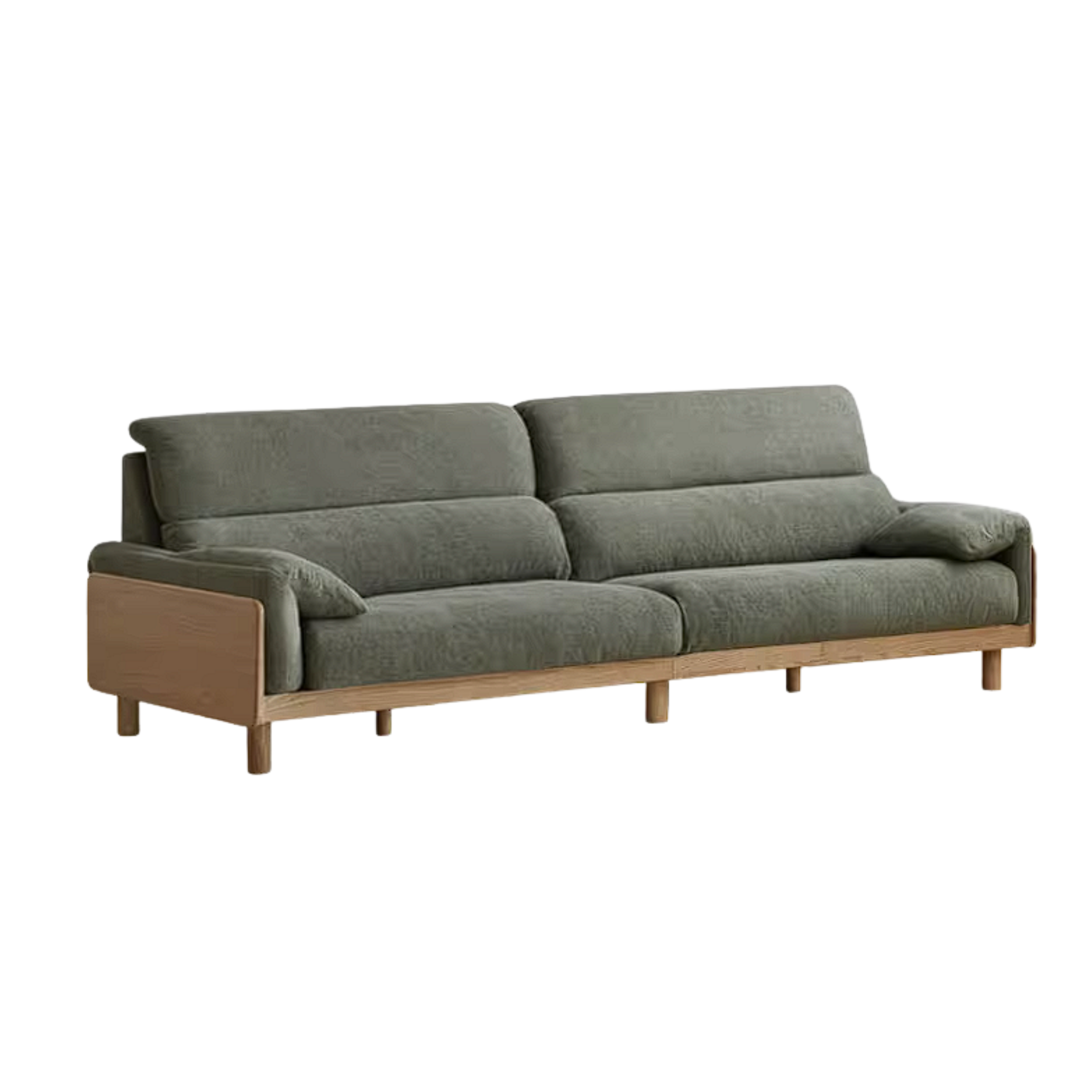 Ash Solid Wood Sofa with Modern Casual Design