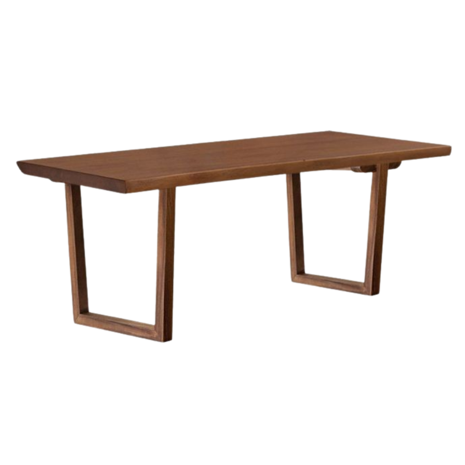 Ash, Black Walnut Solid Wood Dining Table with Wide Board and Natural Edges