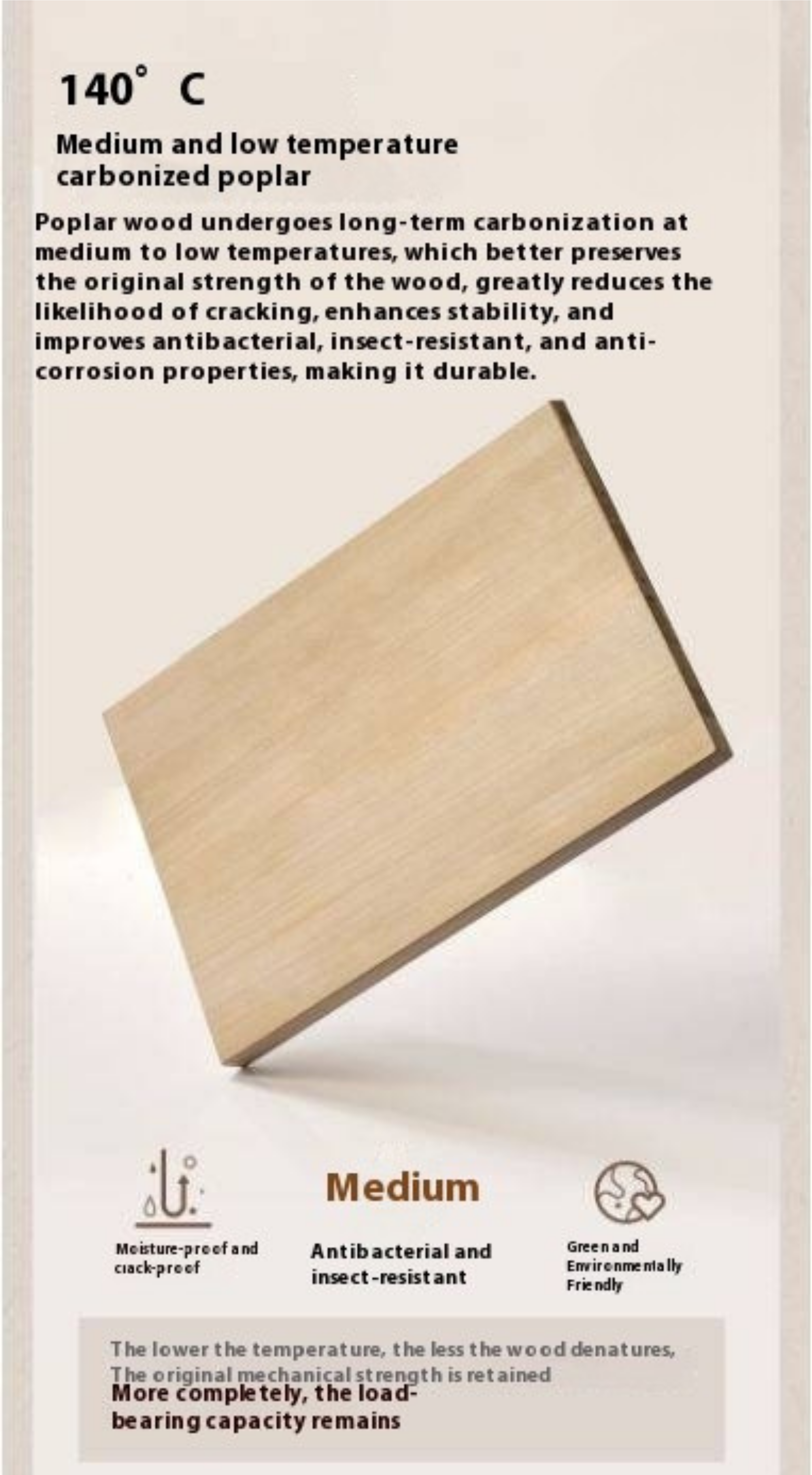 Poplar Solid Wood Retro Style Bucket Cabinet