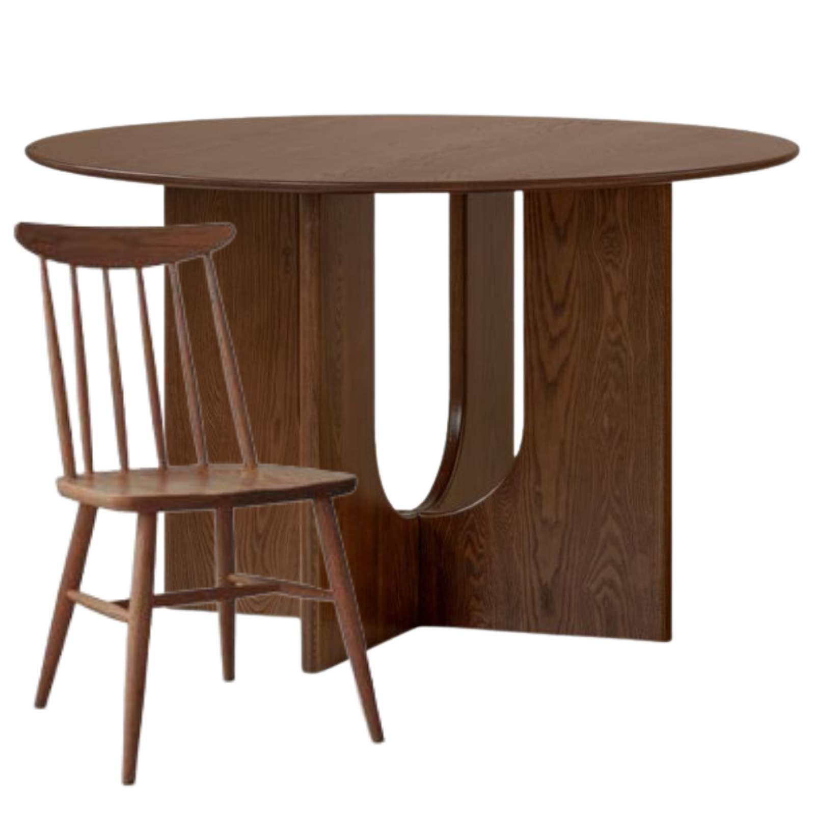 Ash Solid Wood Round Dining Table