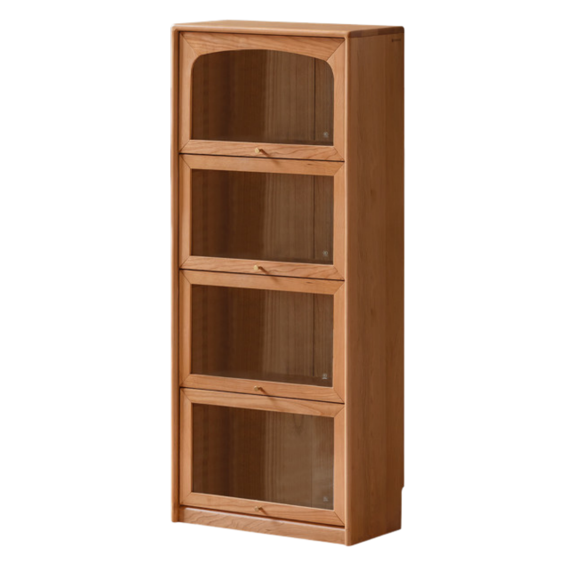 Cherry Solid Wood Ancient Style Floor Bookcase