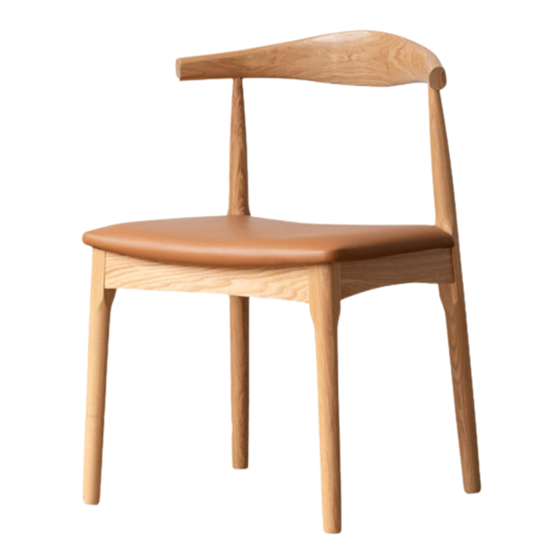 set 4 pcs Ash, Oak Solid Wood-Horn Chair