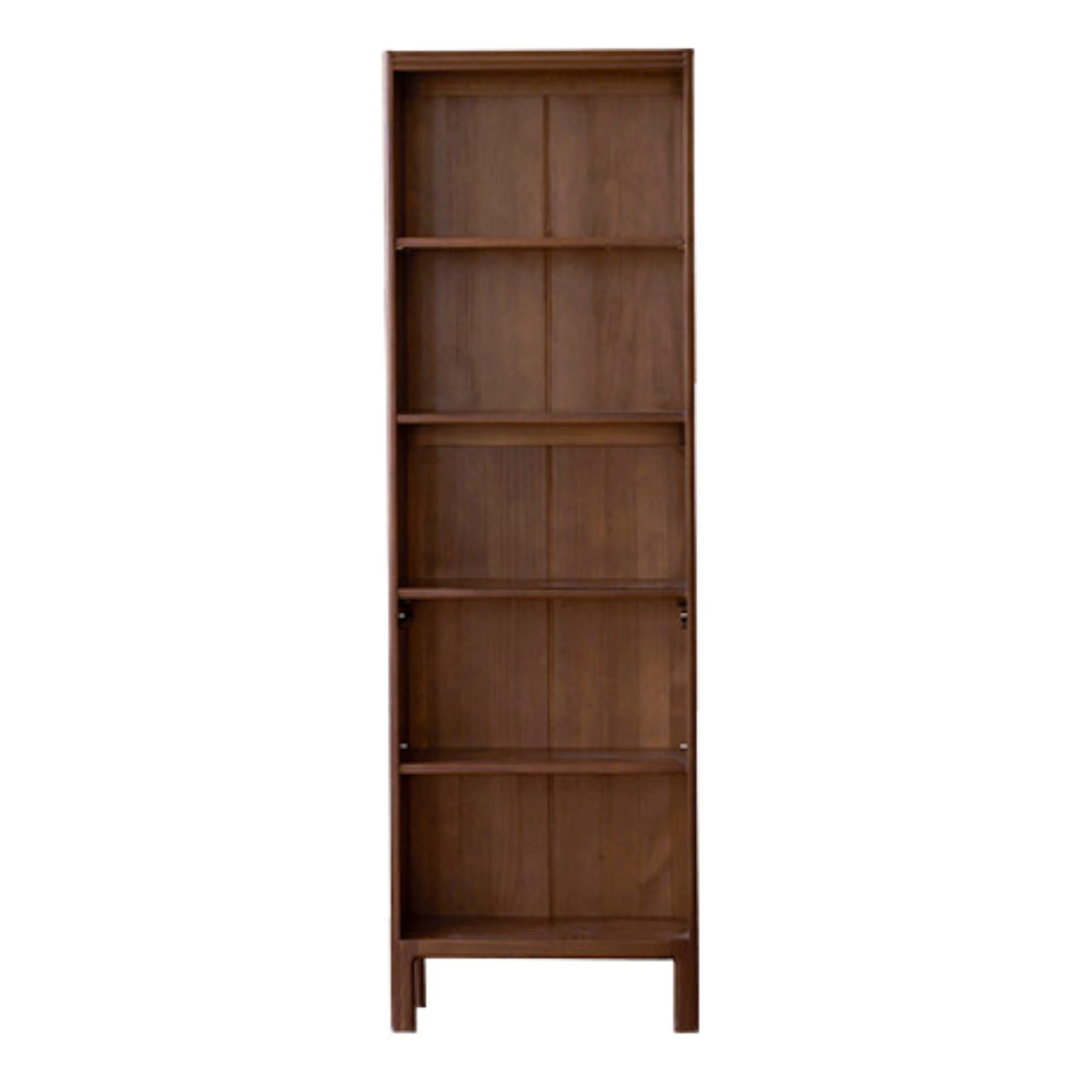 Black Walnut, Oak Solid Wood Nordic Bookcase with Glass Door