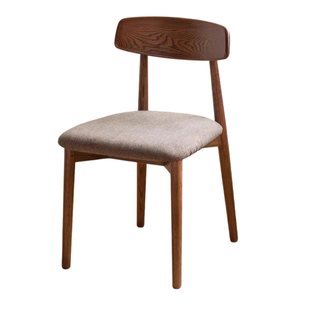 Set 4 pcs Black Walnut, White Ash, Oak, Sandalwood, Solid Rubberwood - Chair