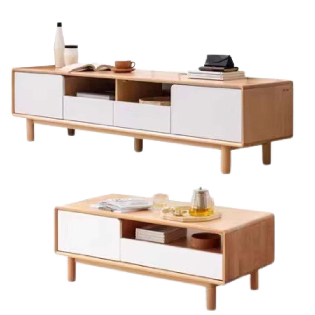 Beech Solid Wood Warm Coffee Table