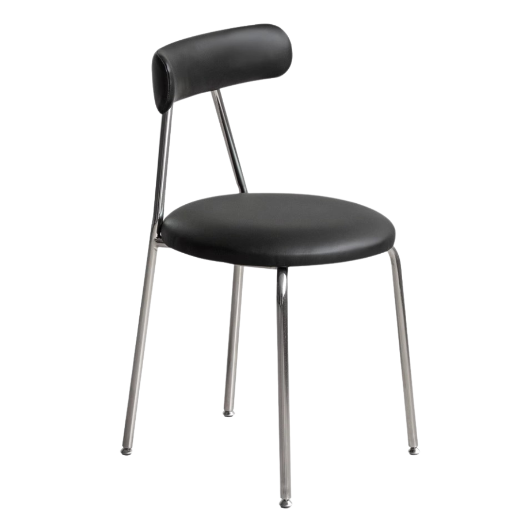 Makeup Soft White/Black Chair