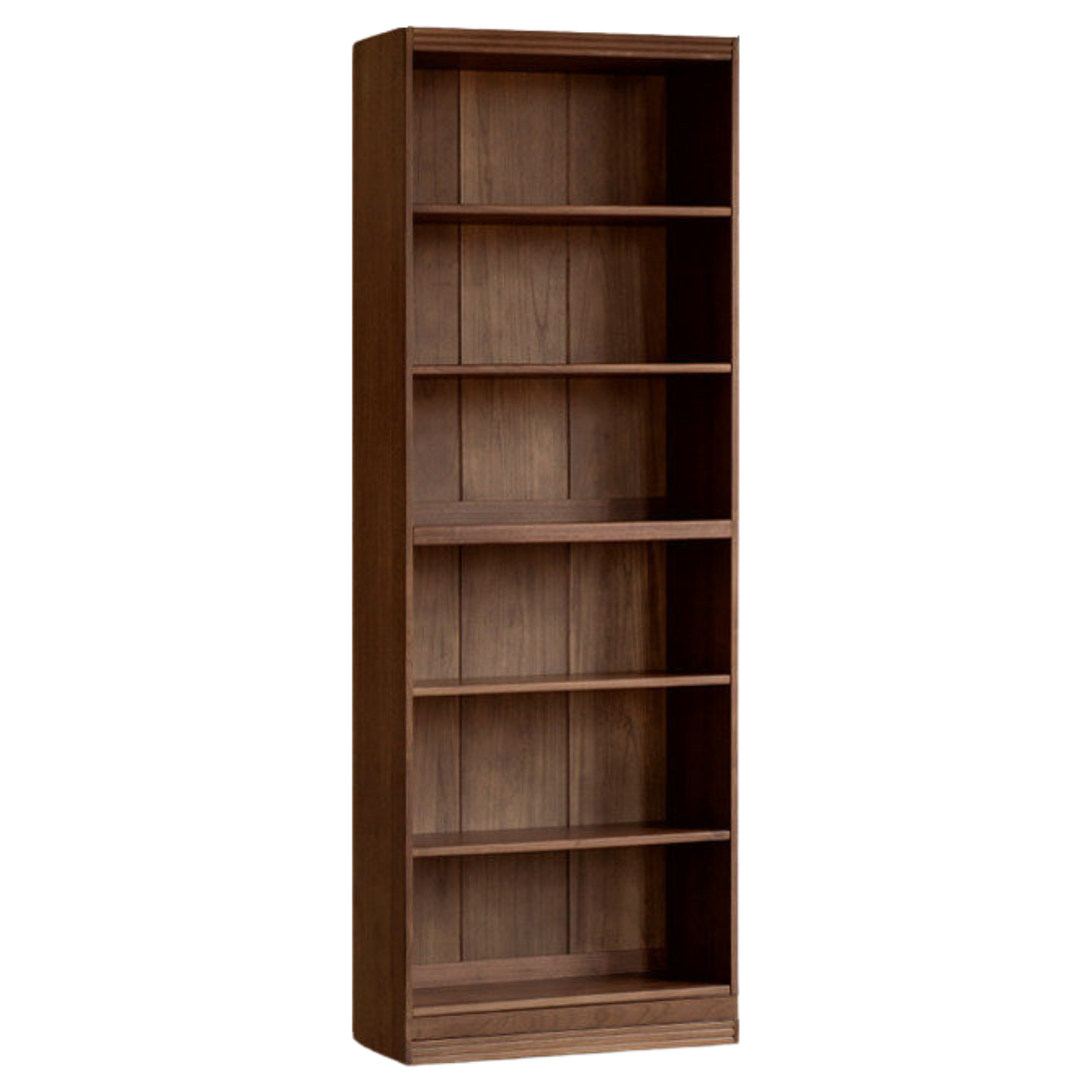 Black Walnut, Sandalwood Solid Wood Light Luxury Combined Bookshelf With Seat