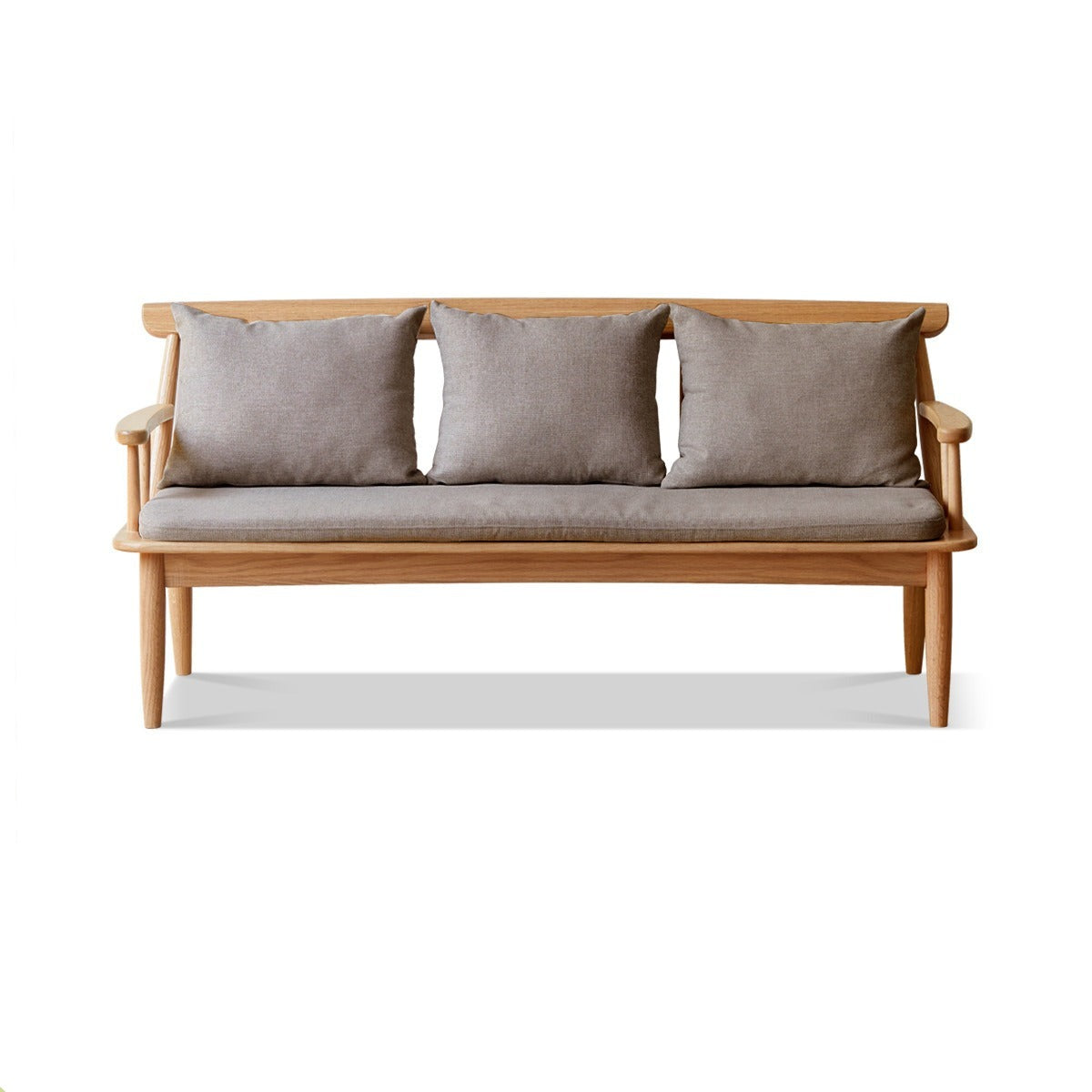 Oak Solid Wood Windsor Sofa Winter/Summer Dual Use.