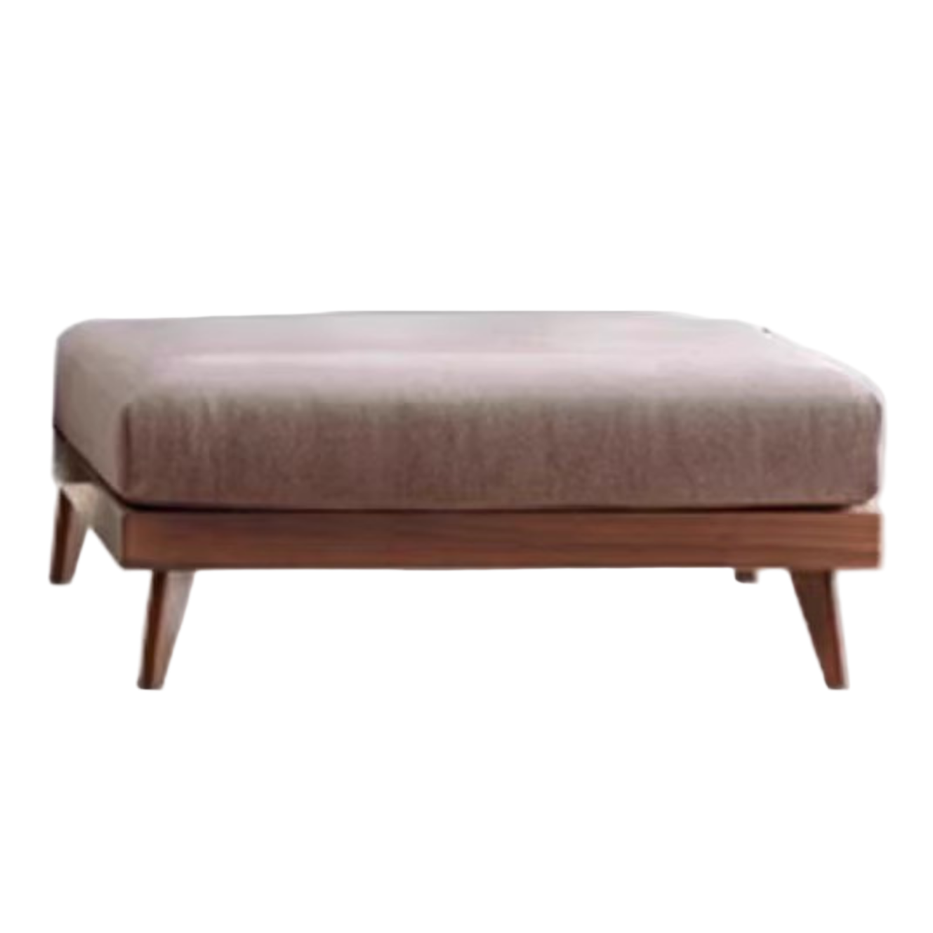 Ash, Oak, Black Walnut Solid Wood Fabric Footstool-