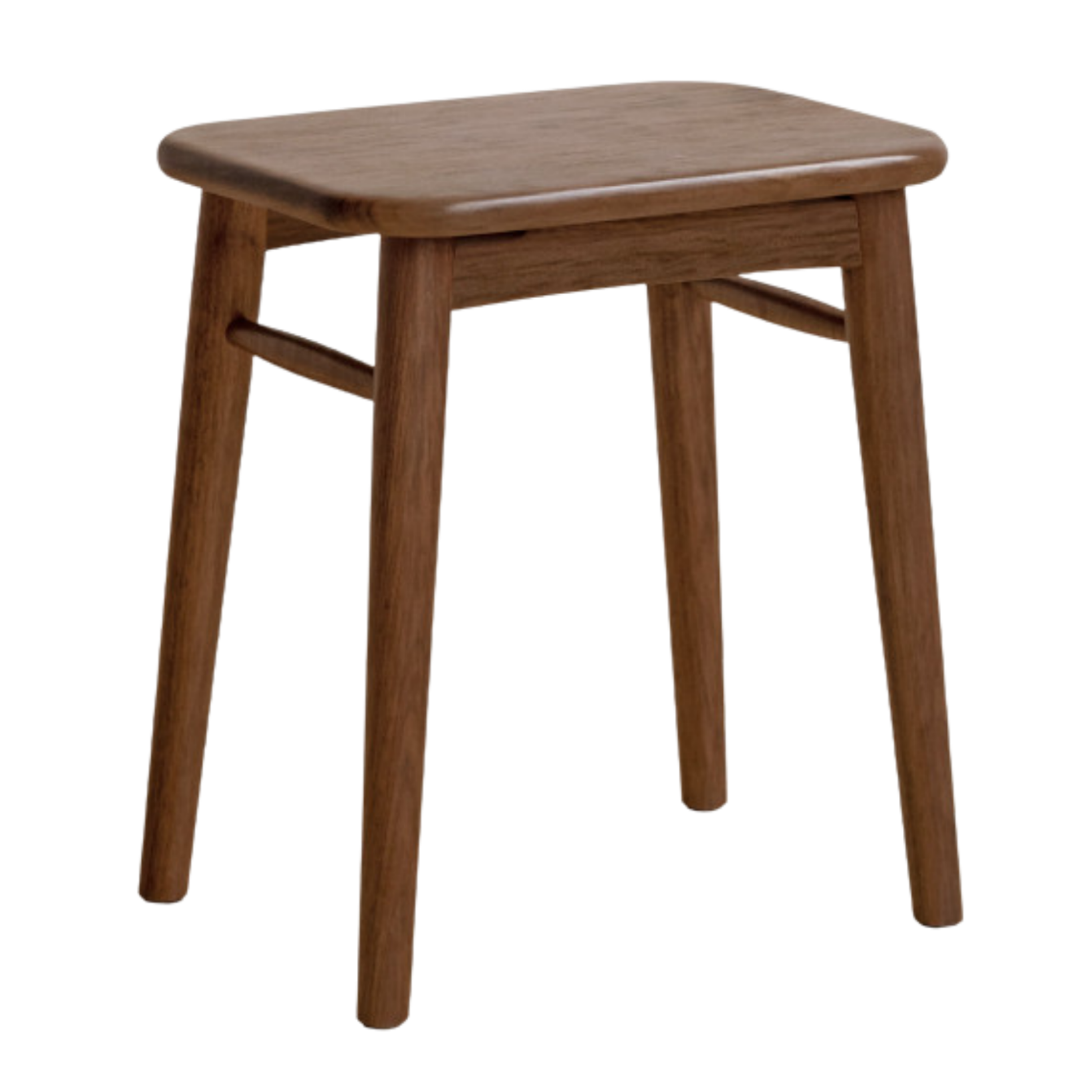 Black Walnut, Cherry, Oak, Sandalwood, Solid RubberWood Modern Light Luxury Makeup Stool