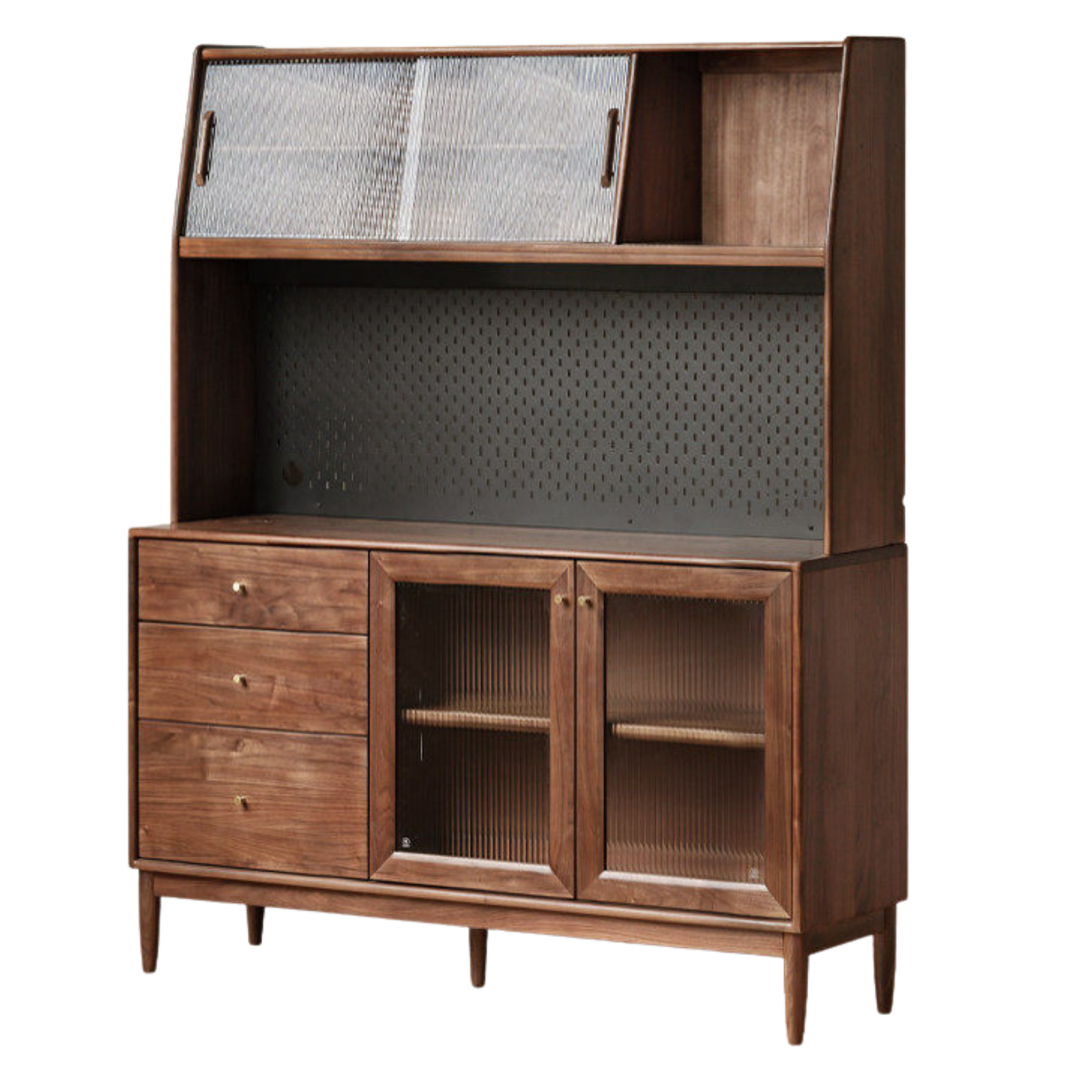 Black Walnut , South American Walnut, Catalpa Solid Wood Sideboard, Buffet Cabinet