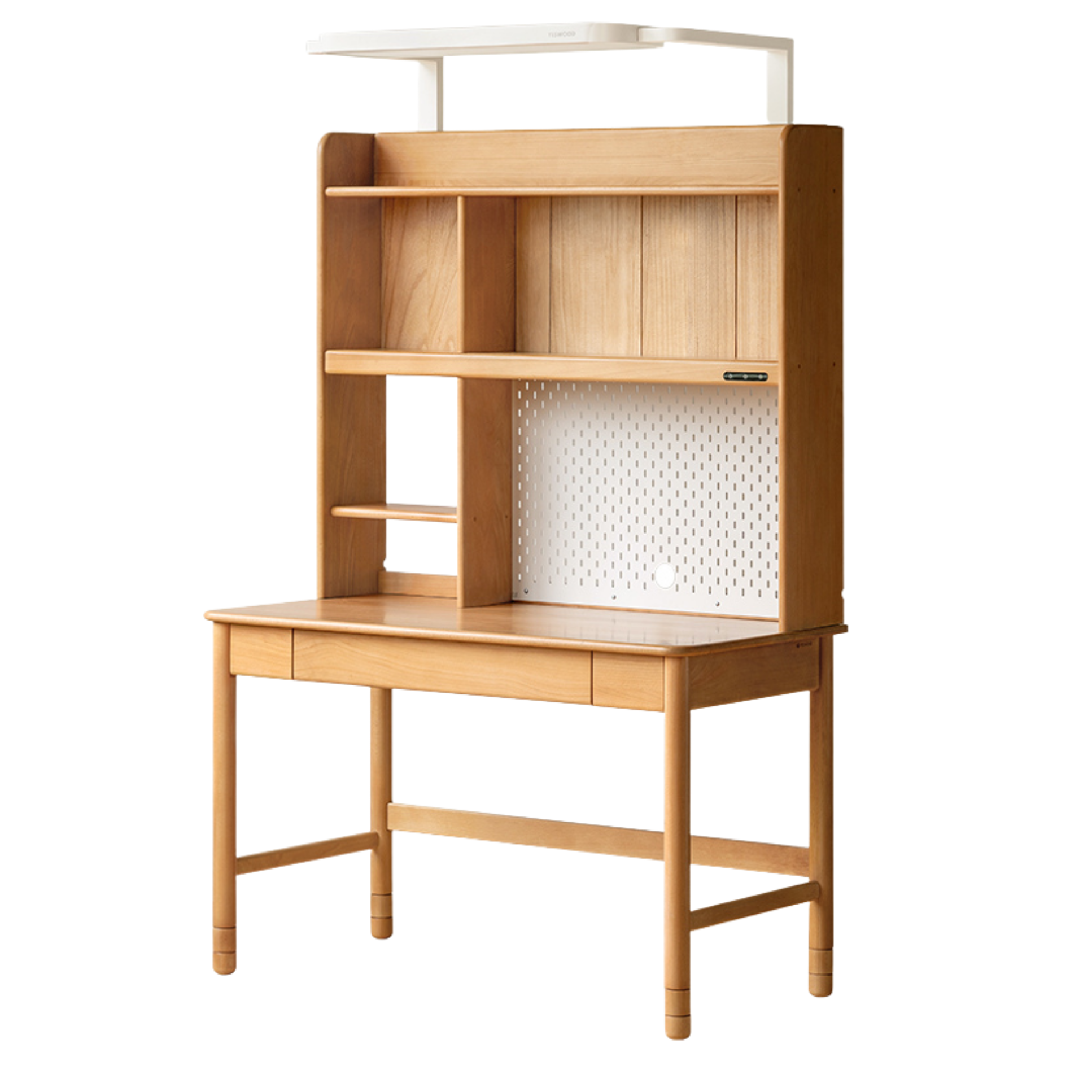 Oak, Beech Solid Wood Kids Lifting Study Desk