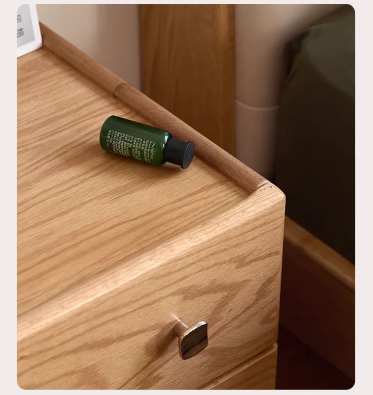 Oak Solid Wood Modern Minimalist Nightstand