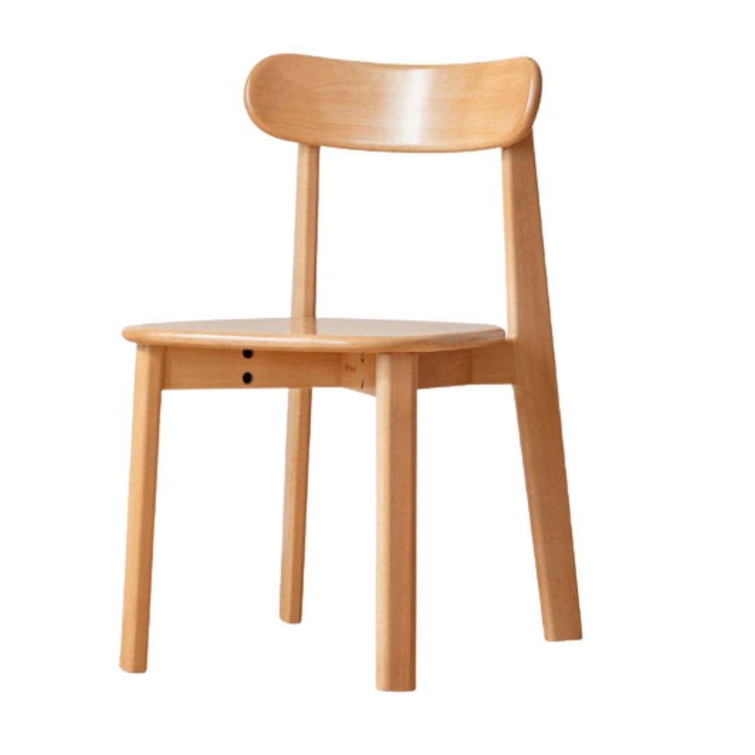 Beech, Oak Solid Wood Modern Dining Chairs