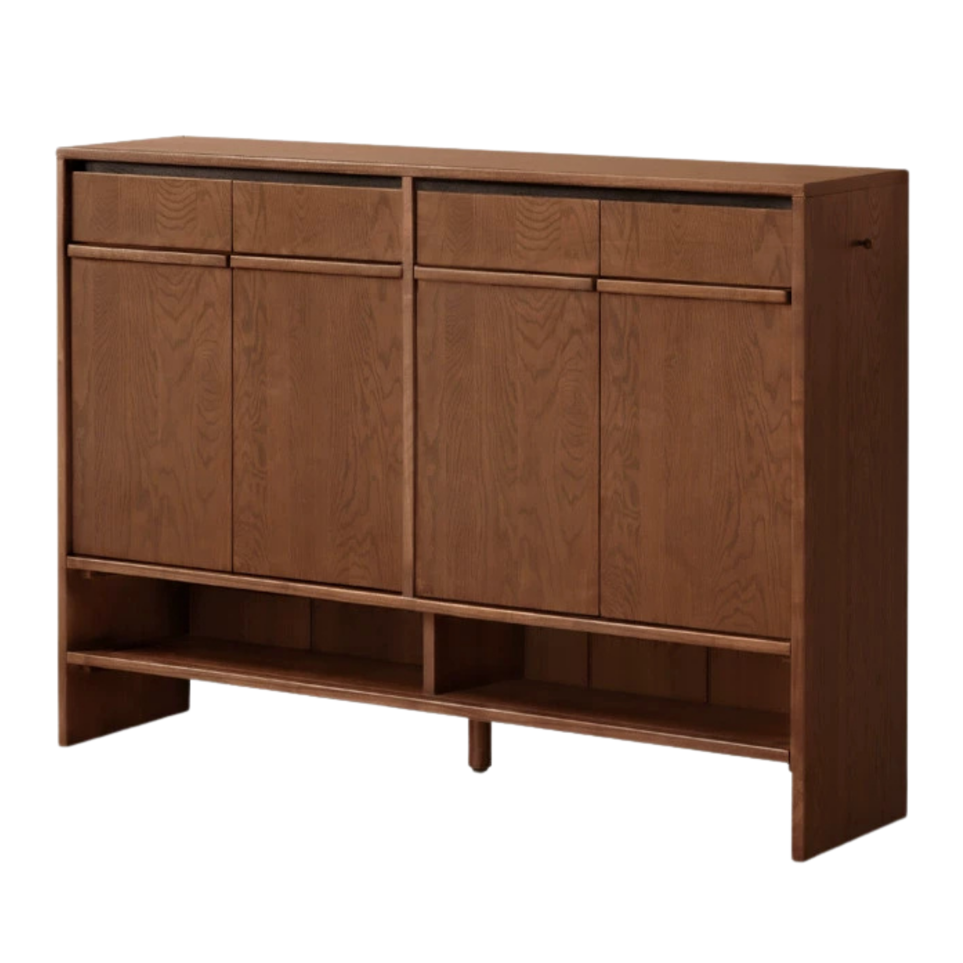 Oak Solid Wood Capacity Shoe Cabinet.