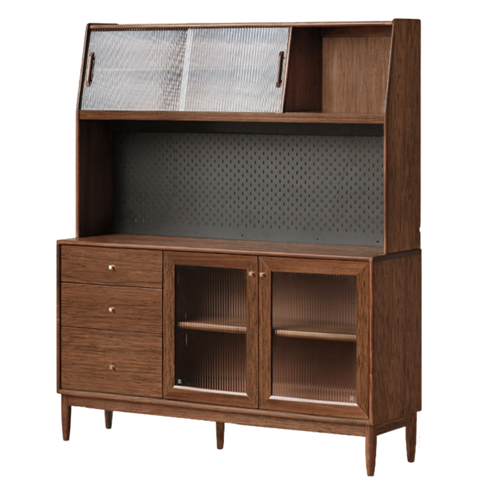 Black Walnut , South American Walnut, Catalpa Solid Wood Sideboard, Buffet Cabinet