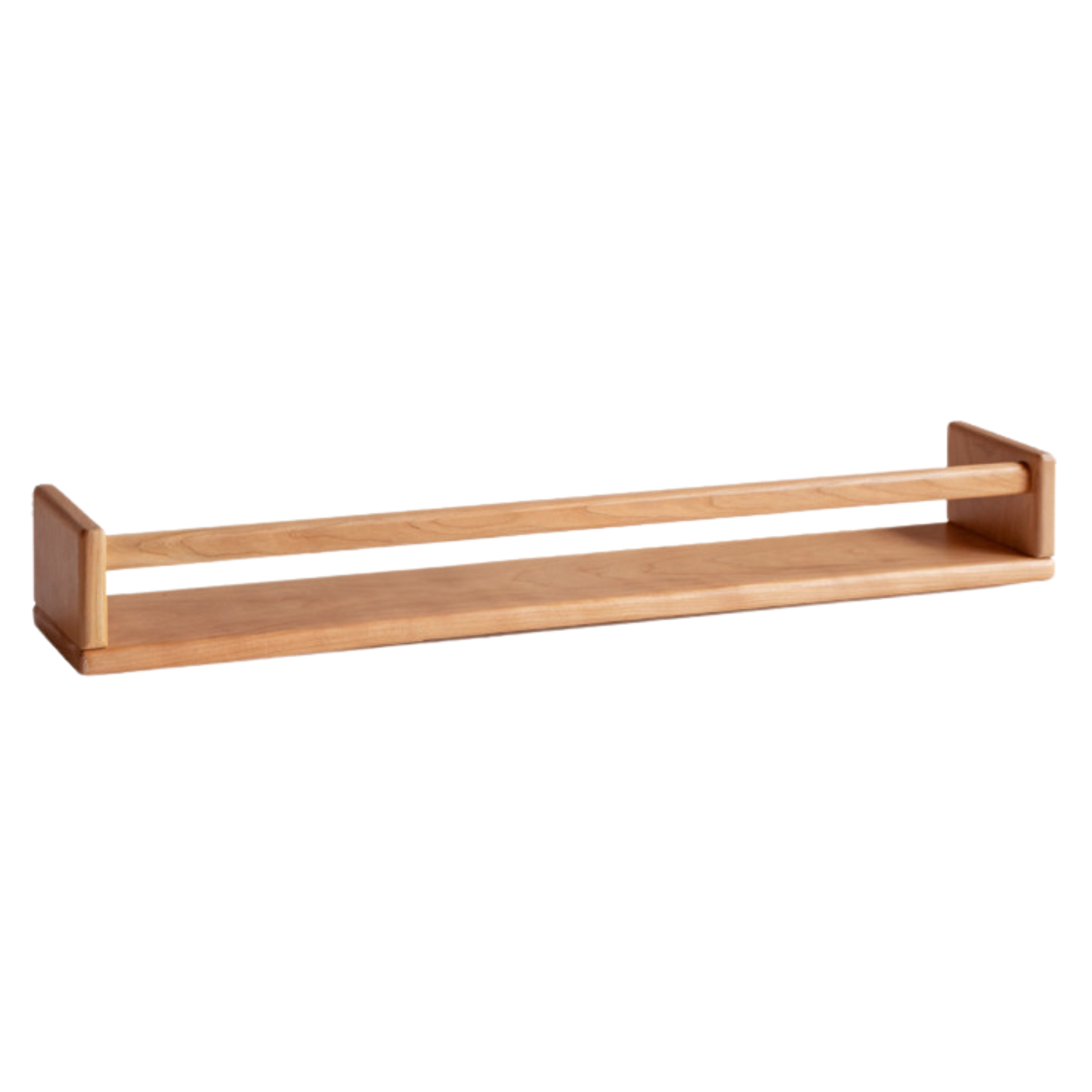 Black Walnut, Cherry Solid Wood Wall Rack Hanging Storage Bookshelf