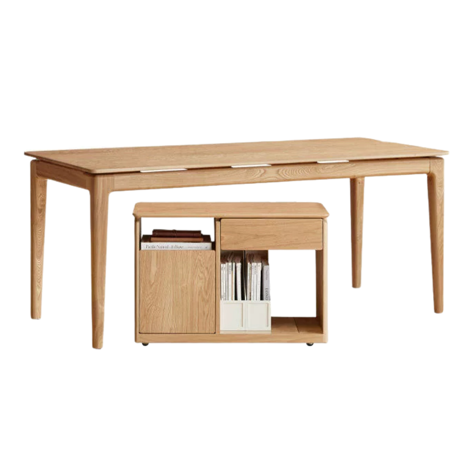 Ash Solid Wood Modern Minimalist Office Desk