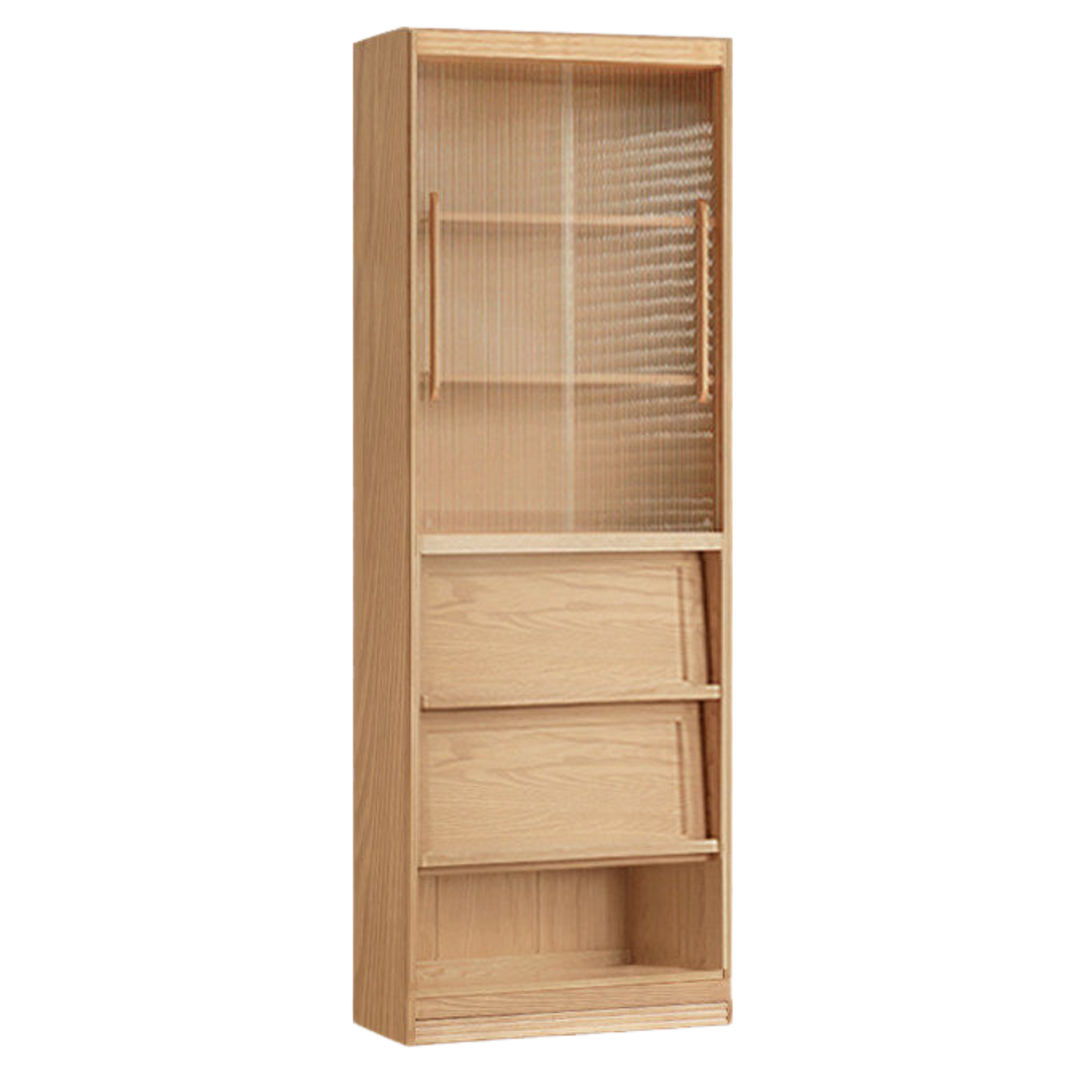 Ash, Oak, Cherry Solid Wood Bookshelf Integrated Wall-Mounted