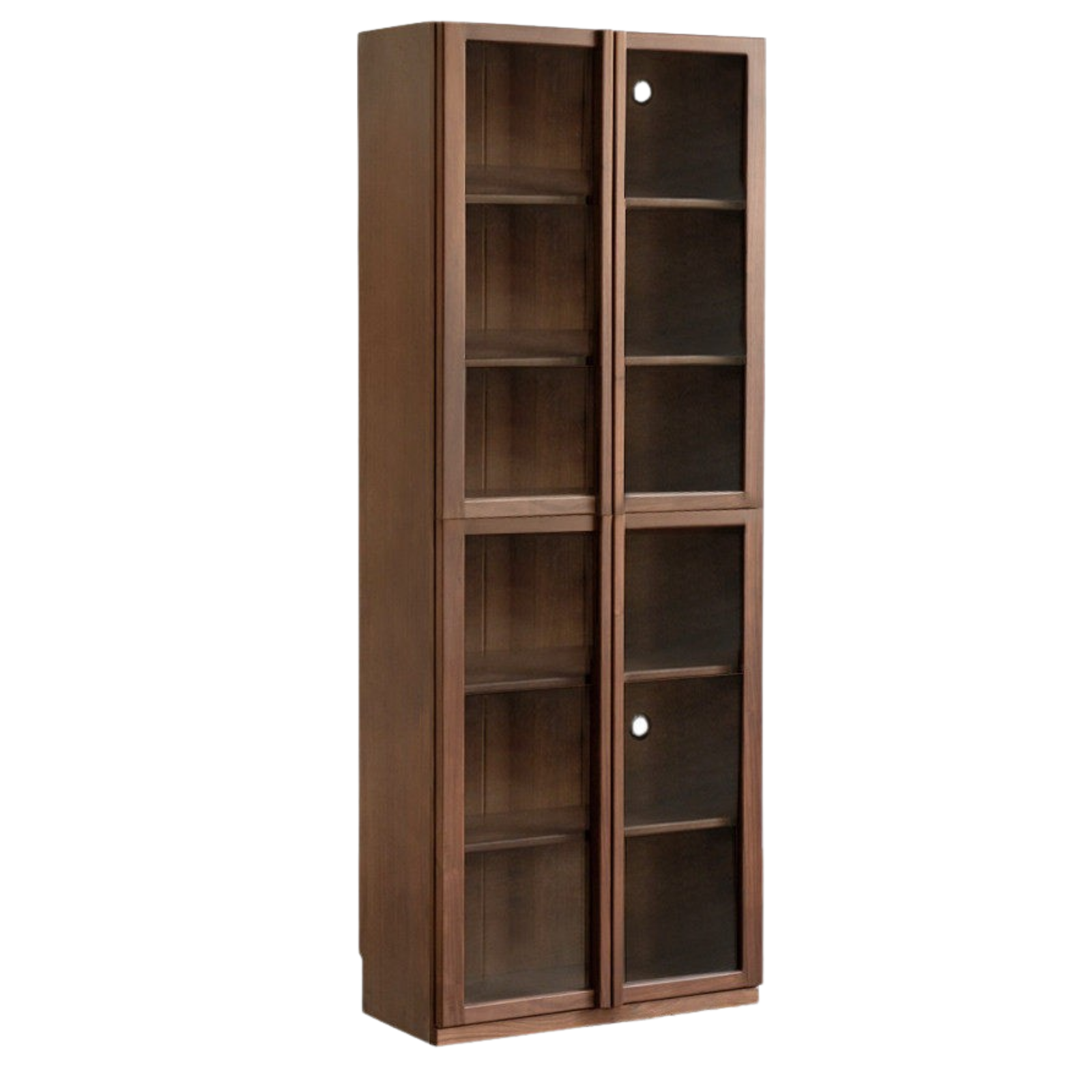 Black Walnut, White Oak Solid Wood Light Luxury Bookcase and Storage