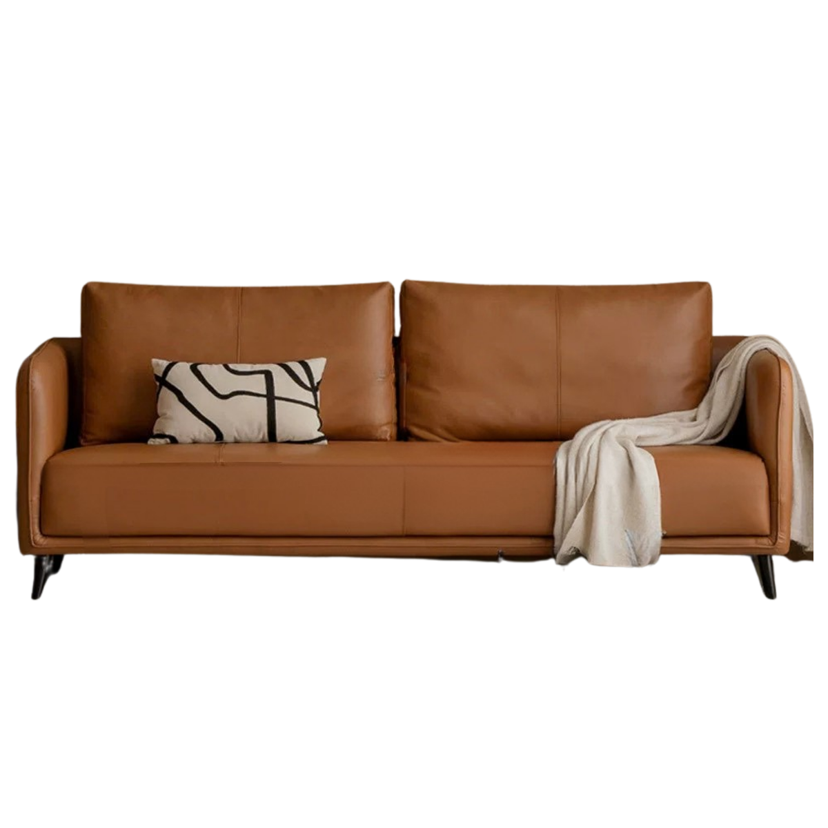 Genuine Leather, eco-leather ultra-slim modern design sofa