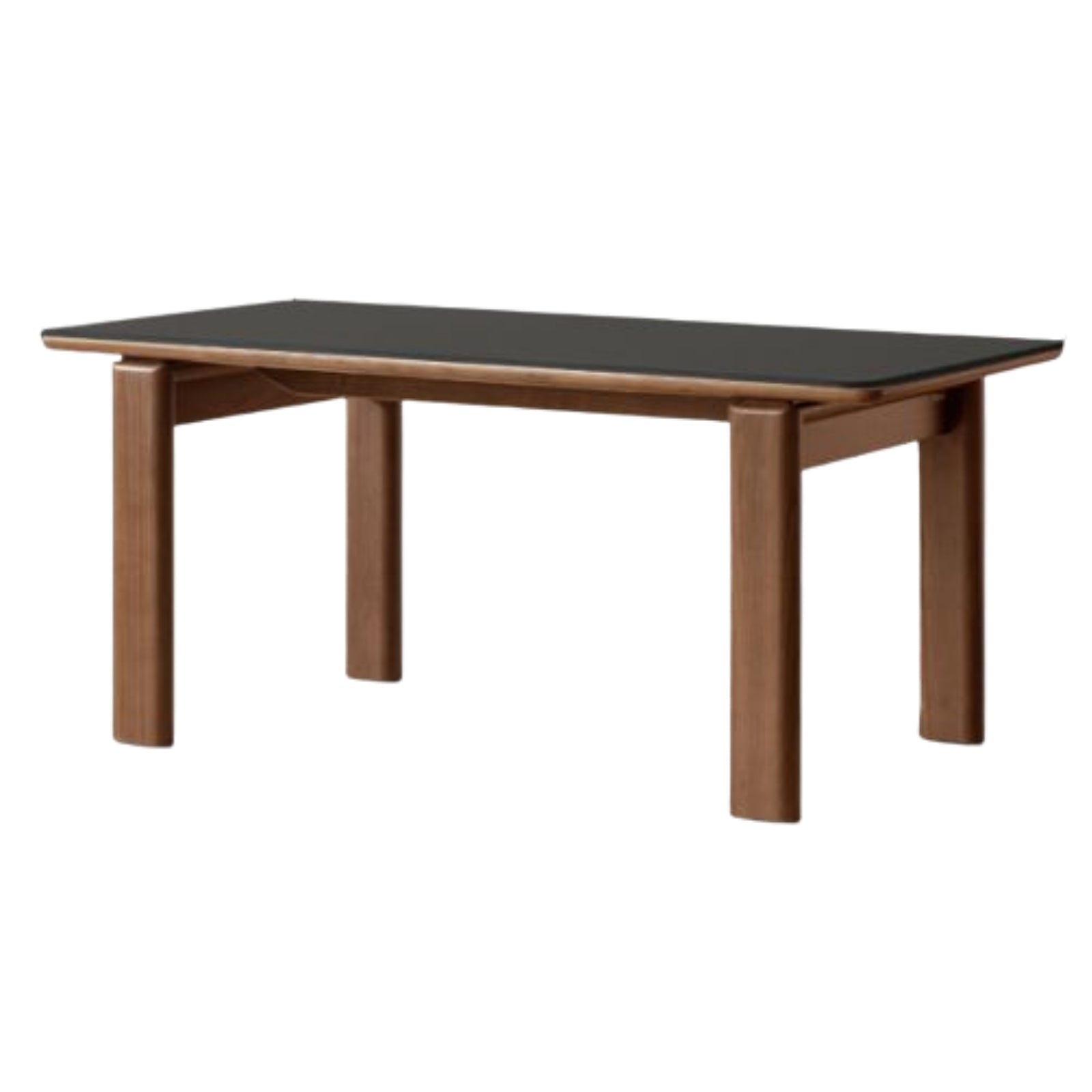 Black Walnut Solid Wood Dining Table Light Luxury Style