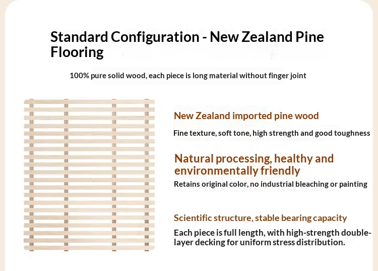 Beech Solid Wood Children's Organic Leather Soft High Headboard Biscuit Bed