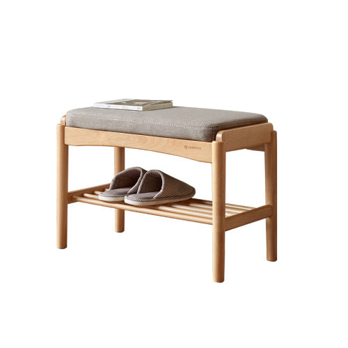 Beech Solid Wood Shoe Storage Bench