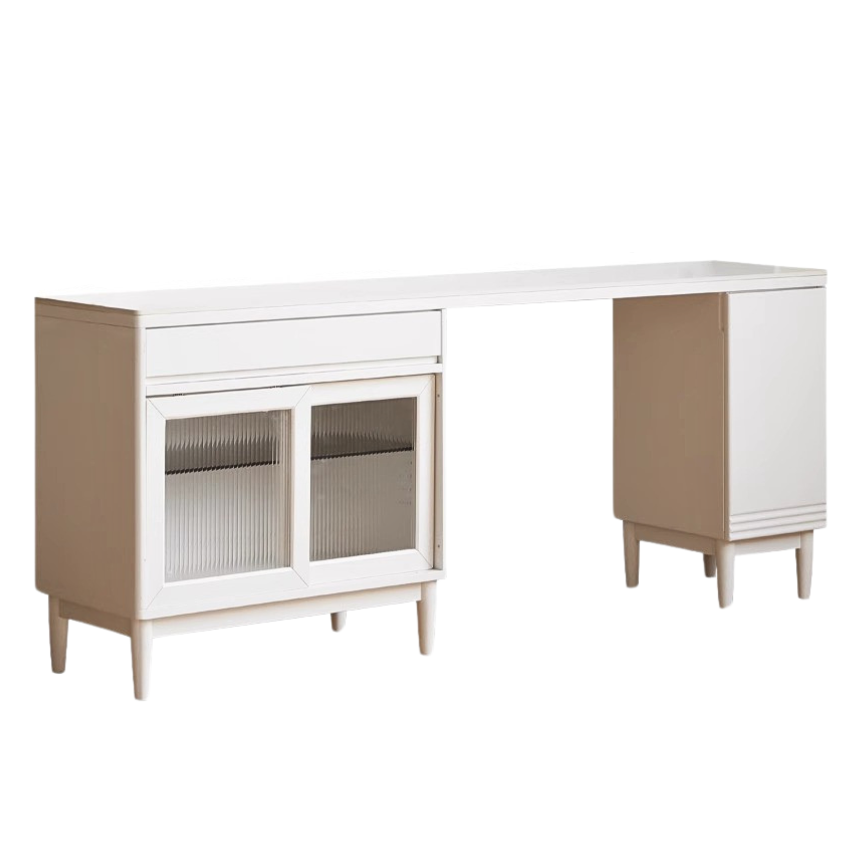 Poplar Solid Wood, Solid RubberWood Multifunctional High Rock Plate Dining Sideboard