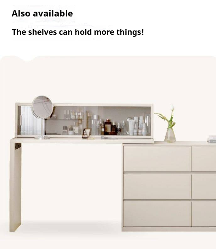 Tulipwood Solid Wood Makeup Table and Stretchable Vanity Table.