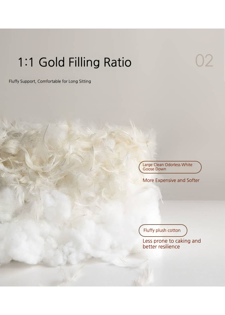 High-Back Modern Fabric Sofa with Scratch-Resistant Upholstery