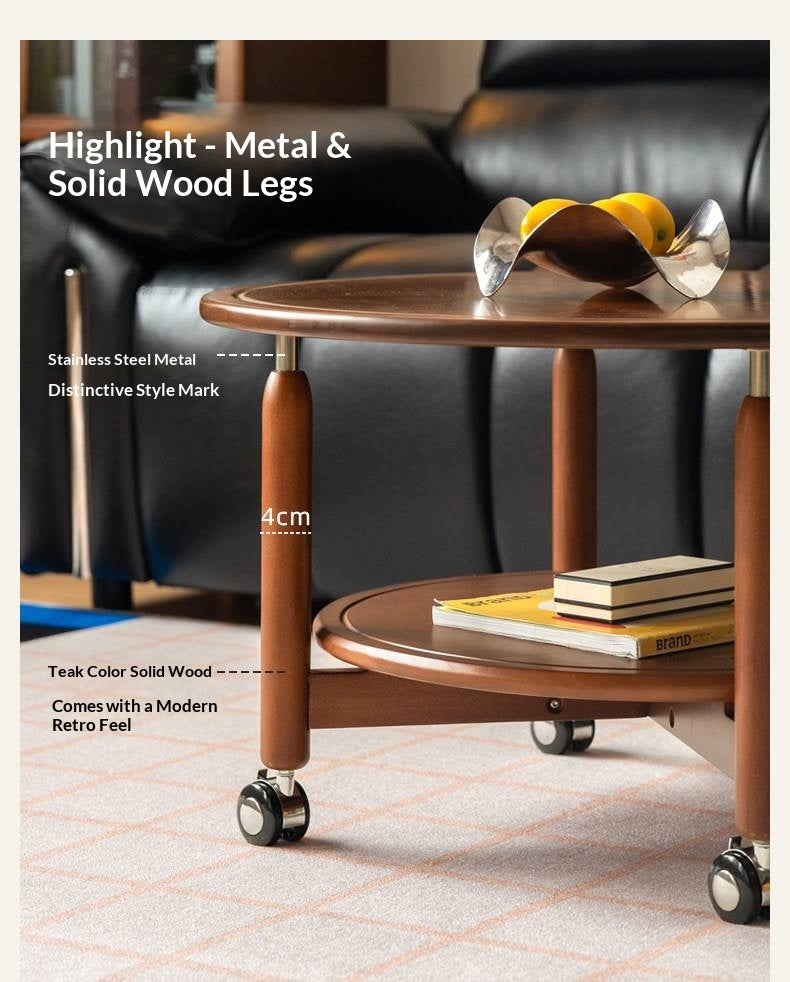 Poplar Solid Wood Antique Style Coffee Table