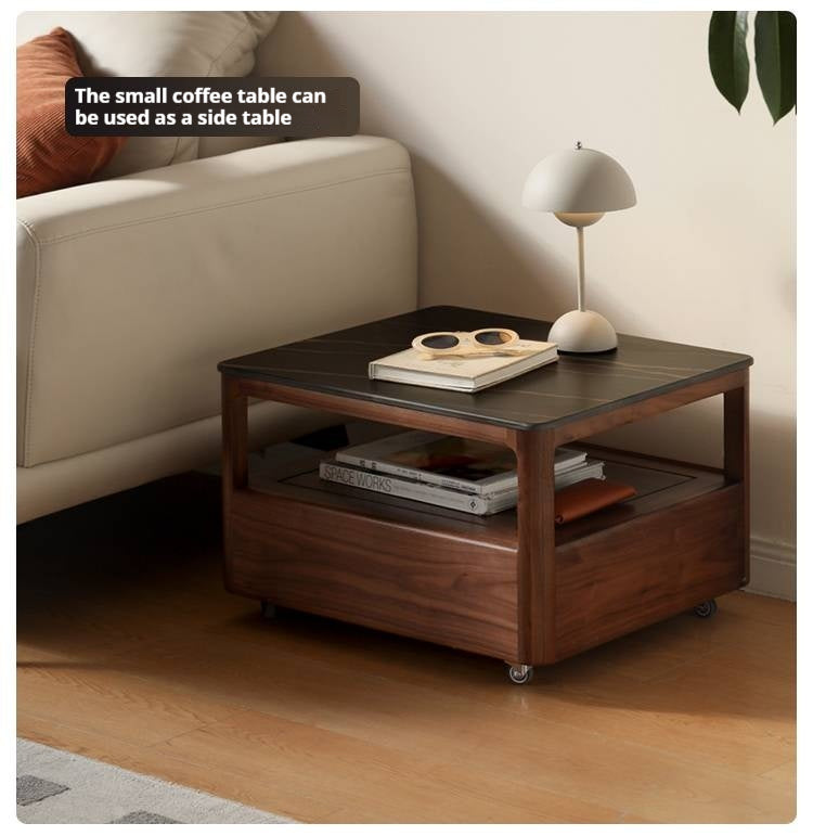 Black Walnut Solid Wood Modern TV Cabinet For Living Room