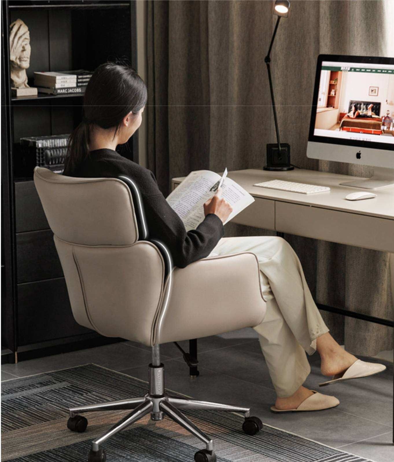 Organic Leather Lift Office Chair