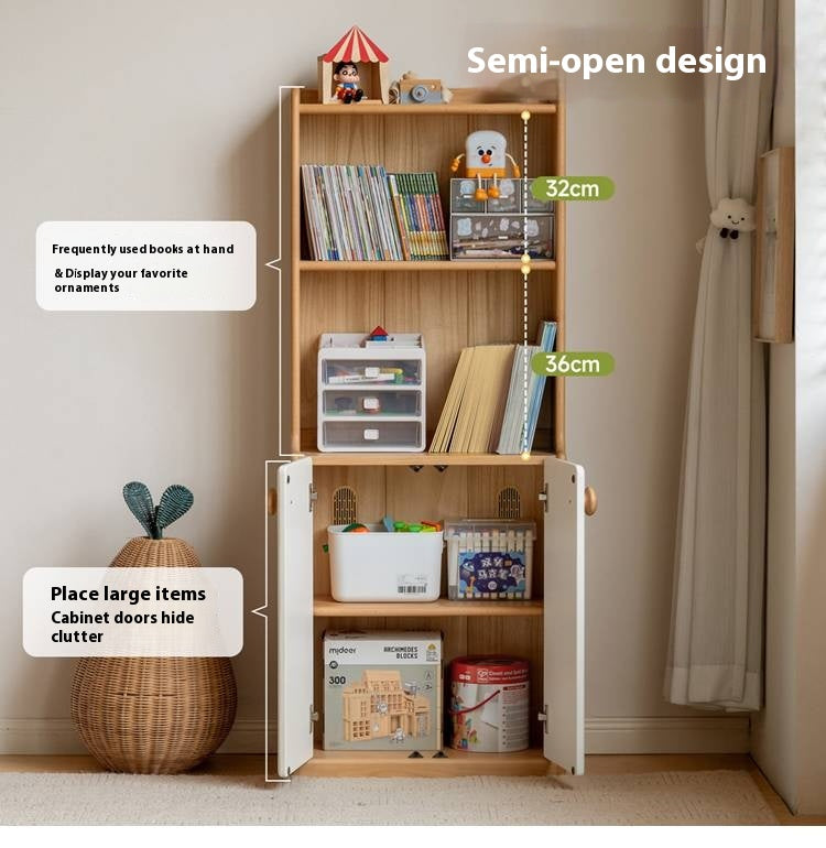 Beech Solid Wood Children's Bookcase.