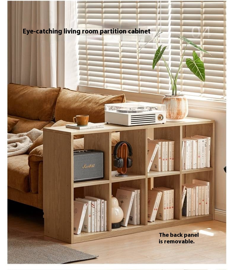 Ash Solid Wood Bookcase Storage Cabinet